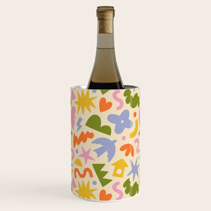 Abstract organic nature art shape pattern Wine Chiller Gallery Image 2