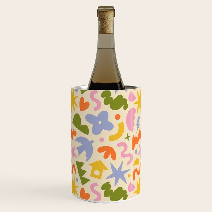 Abstract organic nature art shape pattern Wine Chiller Gallery Image 3