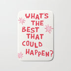 What's The Best That Could Happen in Pink and Red Bath Mat Gallery Image 1