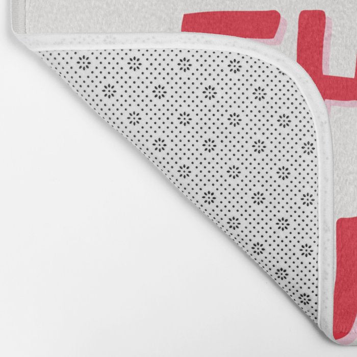 What's The Best That Could Happen in Pink and Red Bath Mat Gallery Image 2