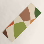Abstract Mid-century Retro Earthy Shapes Yoga Mat Gallery Image 1