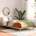 Abstract Mid-century Retro Earthy Shapes Comforter Gallery Image 2