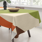 Abstract Mid-century Retro Earthy Shapes Tablecloth Gallery Image 3