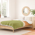 Abstract Mid-century Retro Earthy Shapes Duvet Cover Gallery Image 2