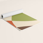 Abstract Mid-century Retro Earthy Shapes Yoga Mat Gallery Image 2