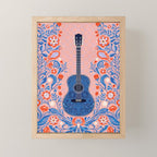 Guitar in Bloom Mini Art Print Gallery Image 1
