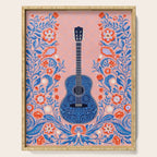 Guitar in Bloom Serving Tray Gallery Image 1