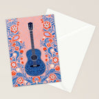 Guitar in Bloom Stationery Card Gallery Image 2