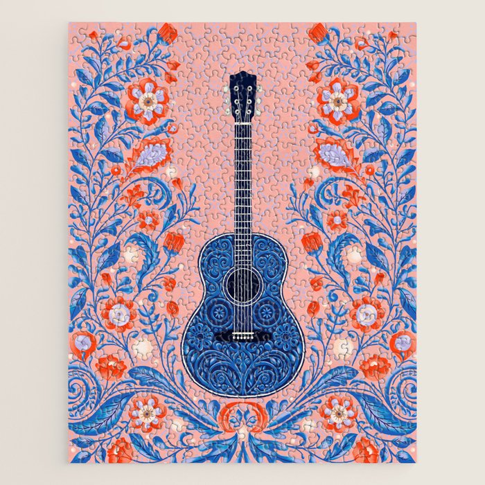 Guitar in Bloom Jigsaw Puzzle Gallery Image 1
