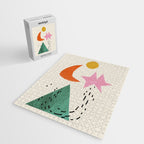 Orange Moon Mountain Jigsaw Puzzle Gallery Image 2