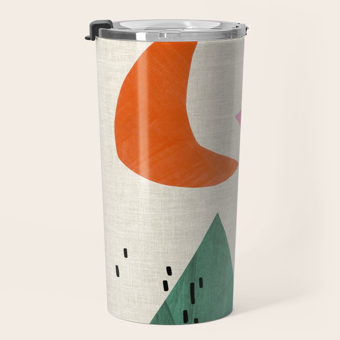 Orange Moon Mountain Travel Mug Gallery Image 3