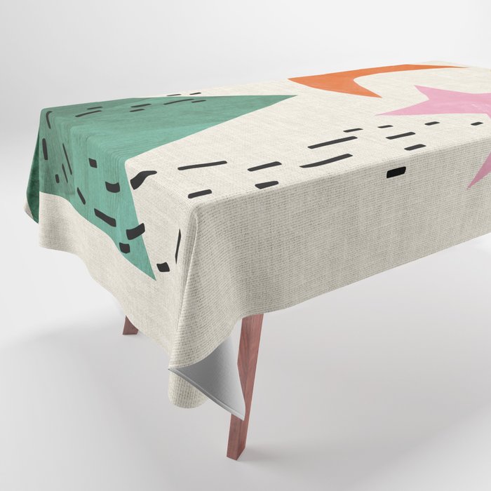 Orange Moon Mountain Tablecloth Gallery Image 1