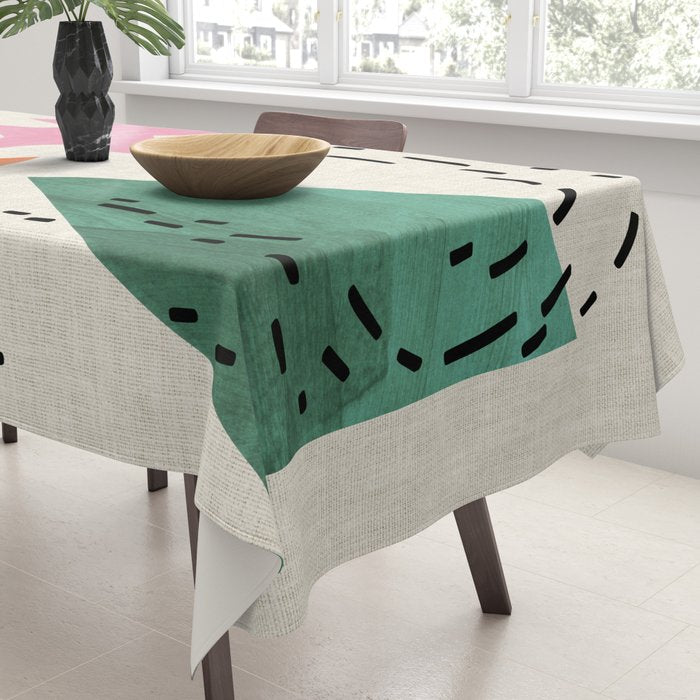 Orange Moon Mountain Tablecloth Gallery Image 3