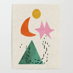 Orange Moon Mountain Poster Gallery Image 4