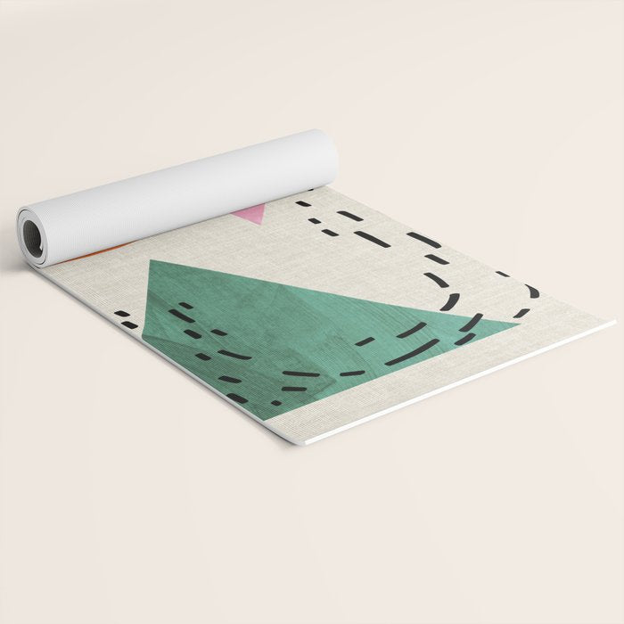 Orange Moon Mountain Yoga Mat Gallery Image 2