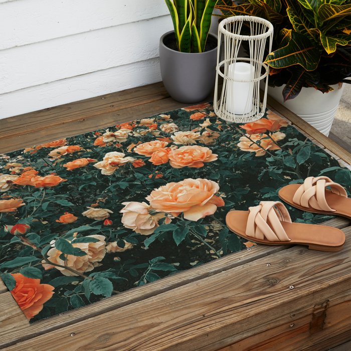 Forest of Roses Outdoor Rug Gallery Image 2