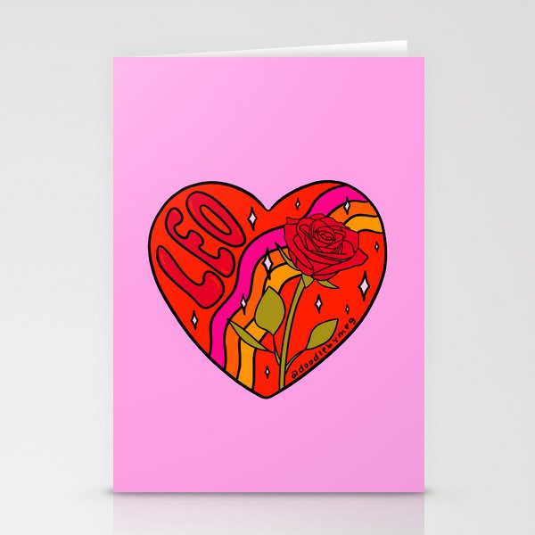 Leo Valentine Stationery Card Gallery Image 1