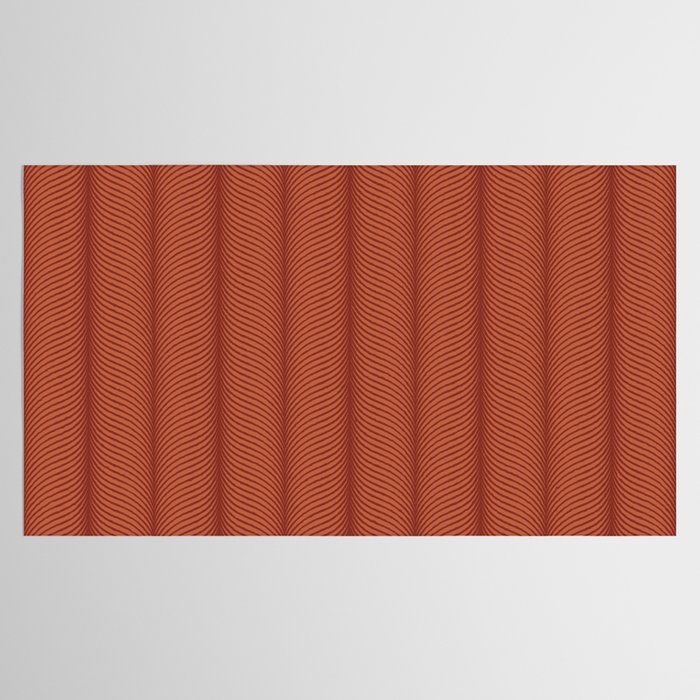 Elysian VI Red Terracotta Tablecloth Gallery Image 2