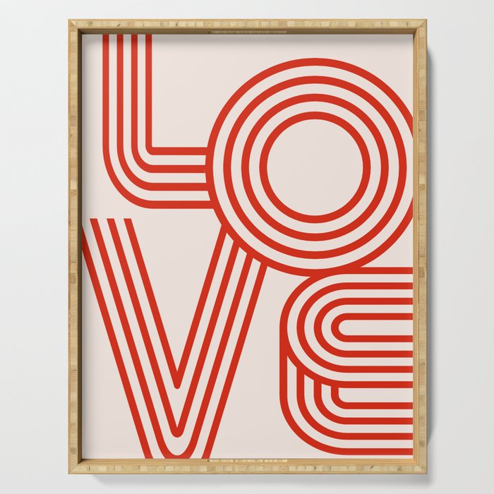 Love Typography Serving Tray Gallery Image 1