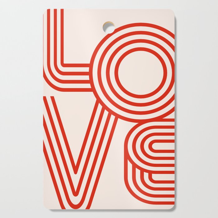 Love Typography Cutting Board Gallery Image 1