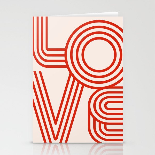 Love Typography Stationery Card Gallery Image 1