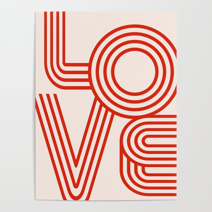 Love Typography Poster Gallery Image 1