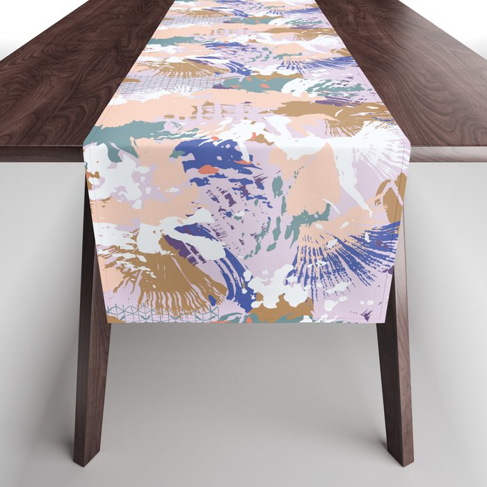 Abstract brush stroke madness Table Runner Gallery Image 1