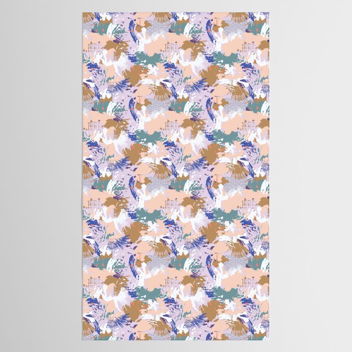 Abstract brush stroke madness Tablecloth Gallery Image 2