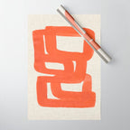 Orange Tank  Wrapping Paper Gallery Image 1