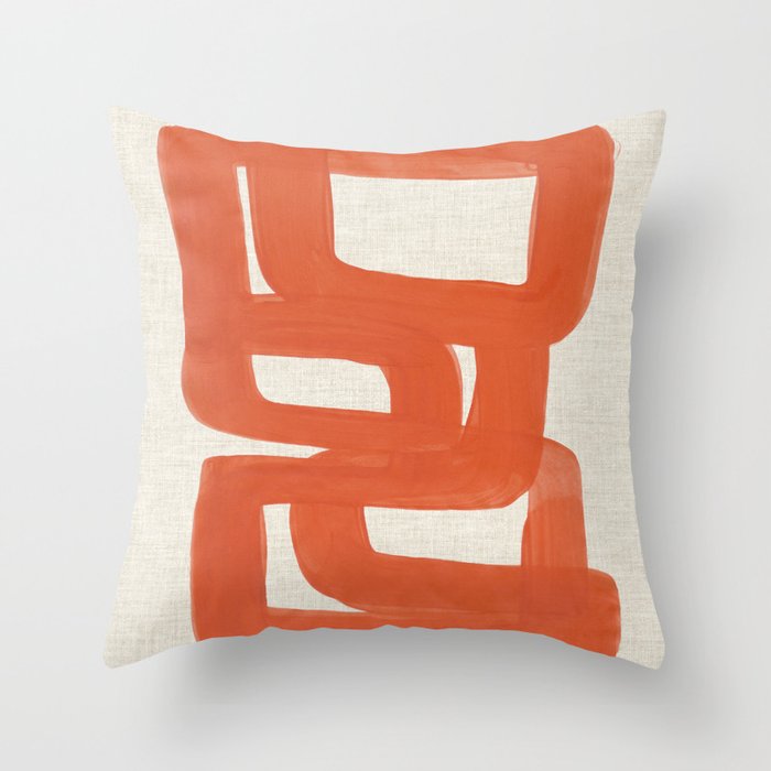 Orange Tank  Throw Pillow Gallery Image 6