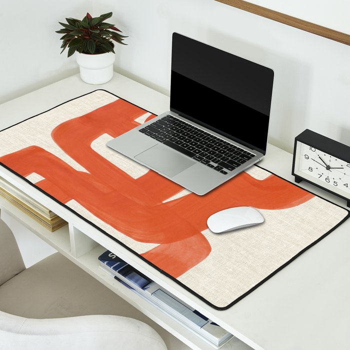 Orange Tank  Desk Mat Gallery Image 2