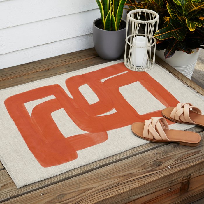 Orange Tank  Outdoor Rug Gallery Image 2