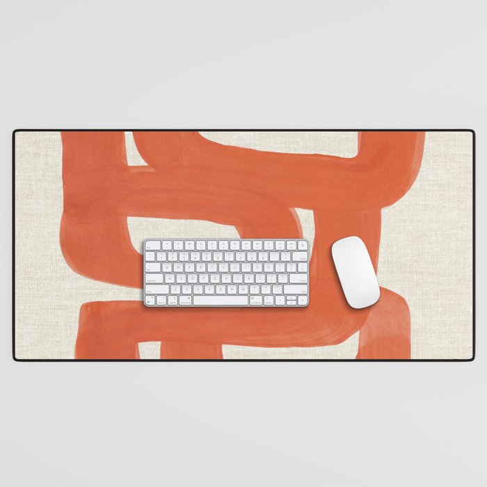 Orange Tank  Desk Mat Gallery Image 1