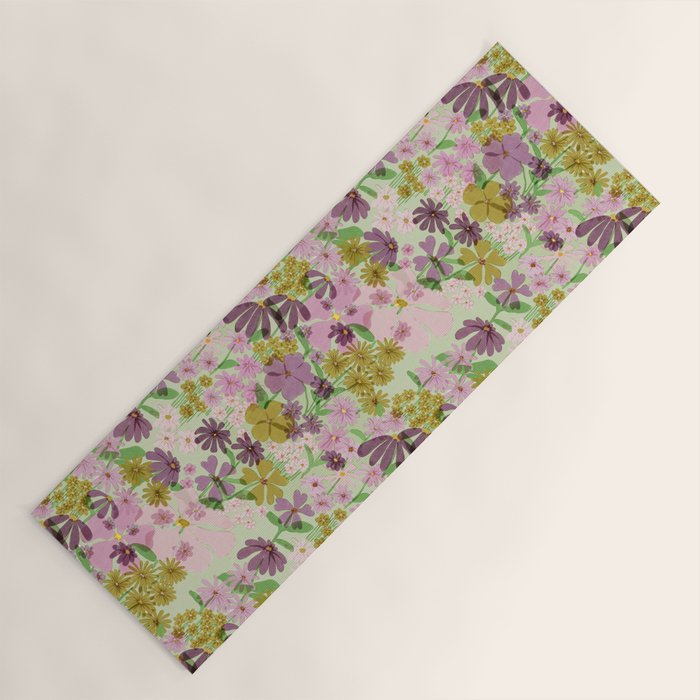 Vintage Garden Yoga Mat Gallery Image 1