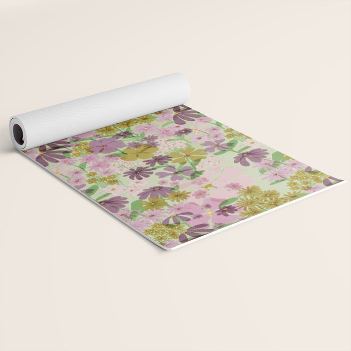 Vintage Garden Yoga Mat Gallery Image 2