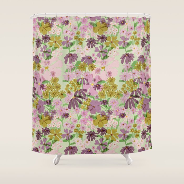 Vintage Garden Shower Curtain Gallery Image 1