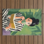 Morning Muse in Stripes Outdoor Rug Gallery Image 1