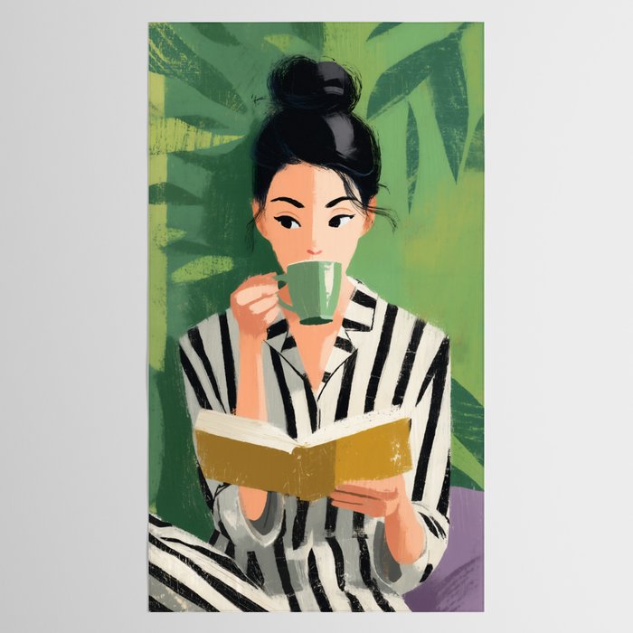 Morning Muse in Stripes Tablecloth Gallery Image 2