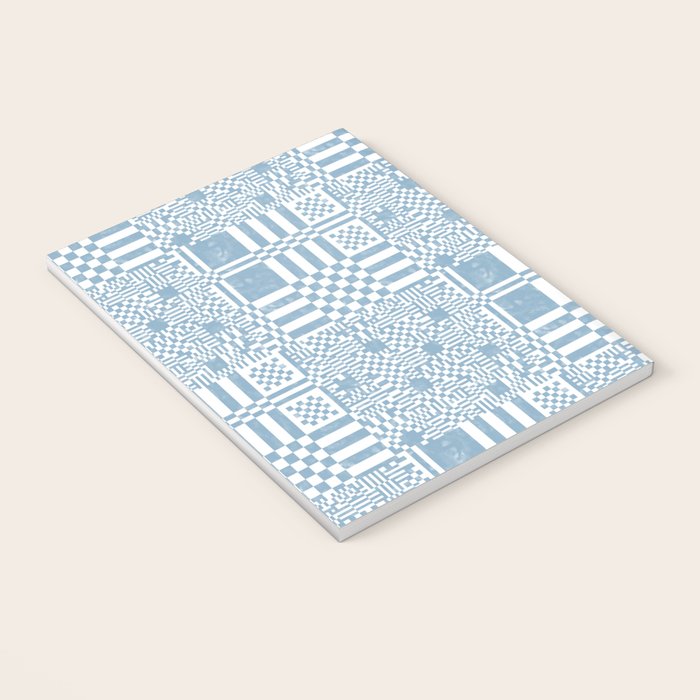Retro Checkered Squares B Notebook Gallery Image 3
