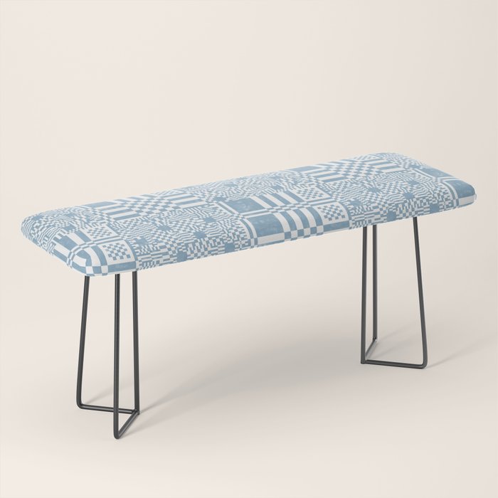Retro Checkered Squares B Bench Gallery Image 1