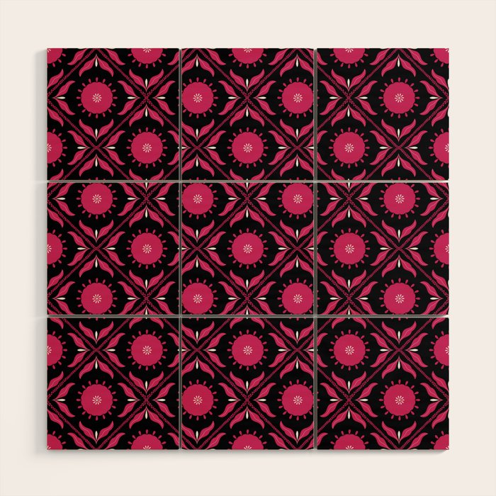 Cozy Pattern Wood Wall Art Gallery Image 1