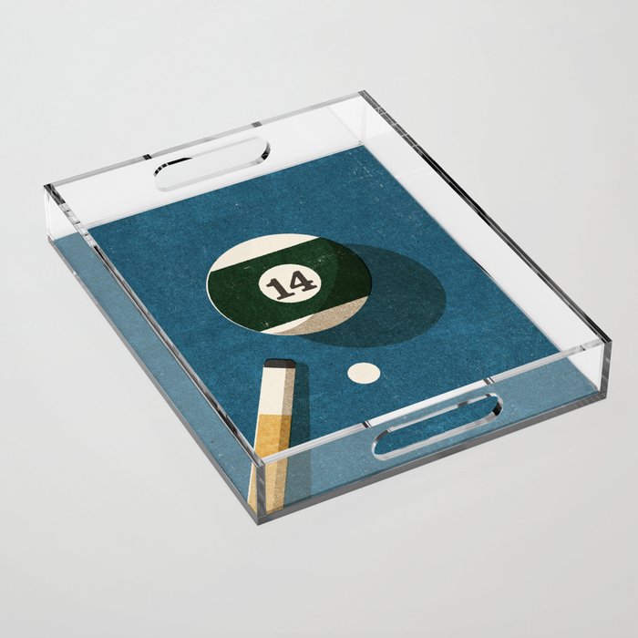 BILLIARDS / Ball 14 Acrylic Tray Gallery Image 1