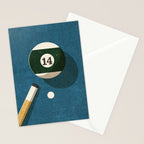 BILLIARDS / Ball 14 Stationery Card Gallery Image 2