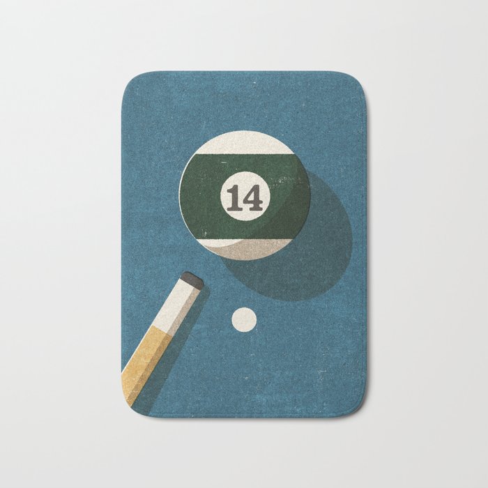 BILLIARDS / Ball 14 Bath Mat Gallery Image 1