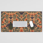 Beetle and Butterfly Botanical Design Desk Mat Gallery Image 1