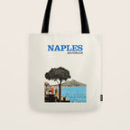 Naples Vintage Travel Poster, 1960s Tote Bag Gallery Image 1