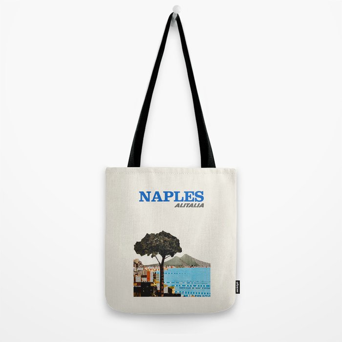 Naples Vintage Travel Poster, 1960s Tote Bag Gallery Image 2
