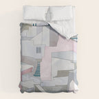 greece houses santorini Duvet Cover Gallery Image 6