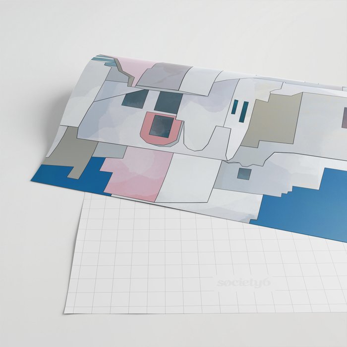 greece houses santorini Wrapping Paper Gallery Image 2