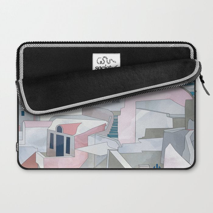 greece houses santorini Laptop Sleeve Gallery Image 2